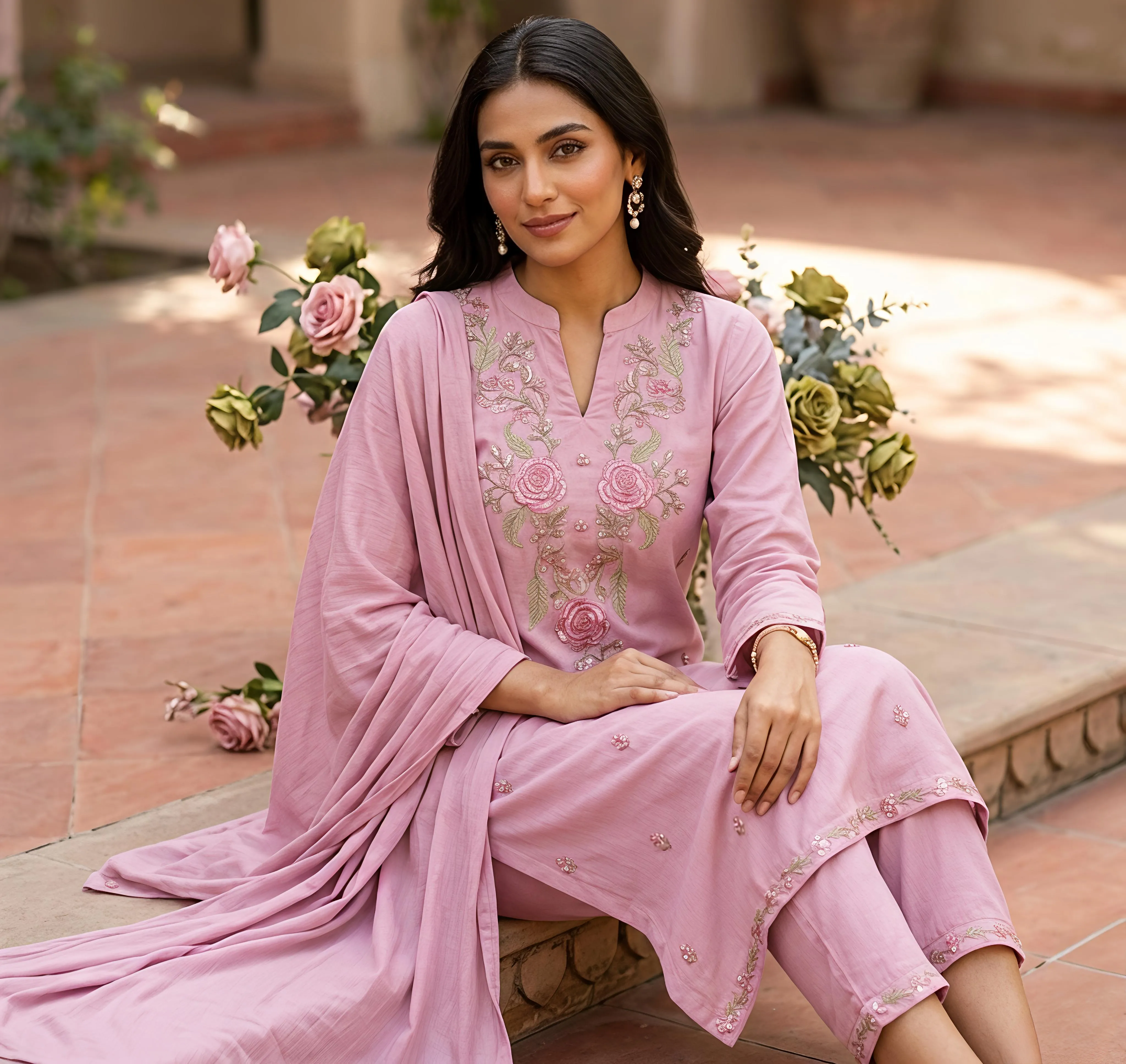 Sober fancy party wear suit-29